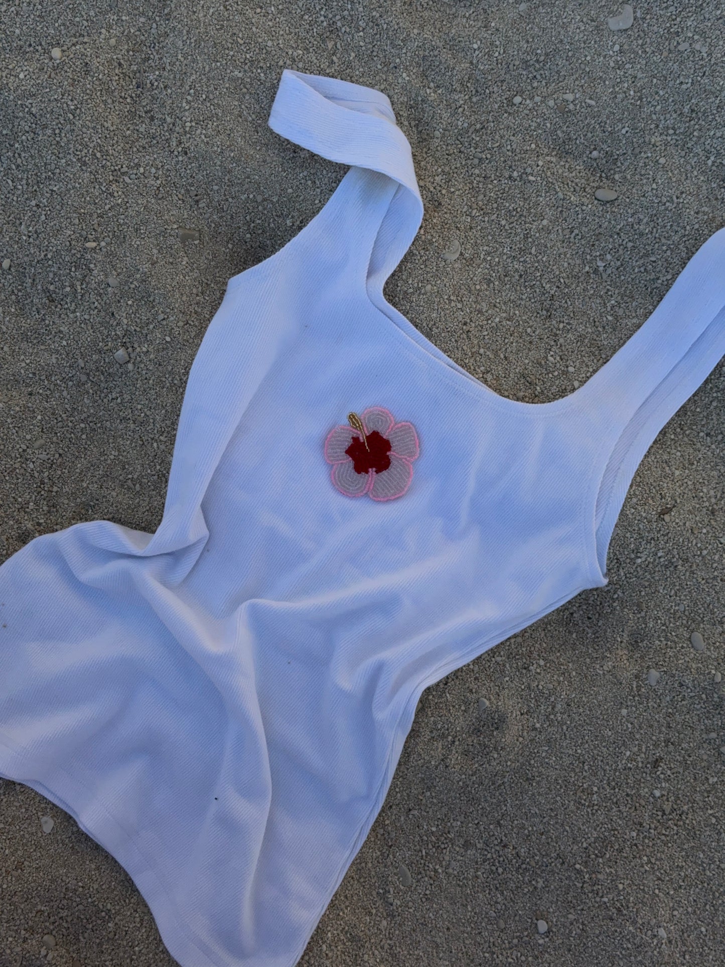 Hibiscus Beaded Tank
